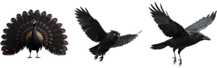 鳥　動物　生き物　黒