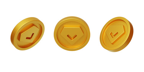 Unlock Membership with Diamond Gold Premium Status 3D