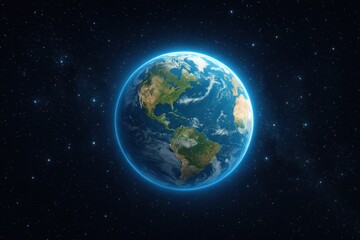 The Blue Marble: A breathtaking view of Earth from space, a vibrant depiction of our planet, showcasing continents, oceans, and atmosphere. The image evokes a sense of wonder and perspective. 