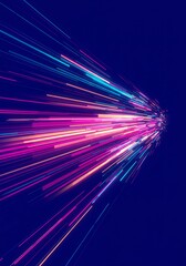 Light trails on dark