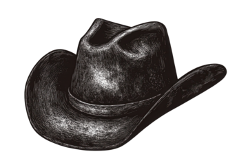 Vintage wild west cowboy hat with classic design and unique features, perfect for embodying the spirit of the western frontier and cowboy culture, ideal for themed events or collectors