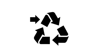 Recycling symbol illustration