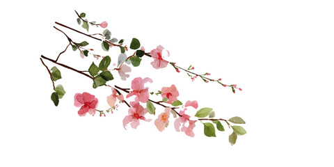 Set of floral wedding arches with pink peonies and delicate vines on a white background. Vibrant Pink Petunias Bloom Abundantly