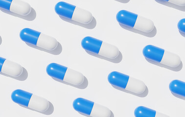 Medical and pharmaceutical patient medication capsule drug 3D