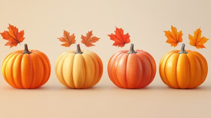 3D Empty podium background with Autumn leaves,shopping bags falling,Fall welcome, decorative trendy for sale,pedestal,Fall sale advertising banner,thanksgiving,seasonal marketing materials.