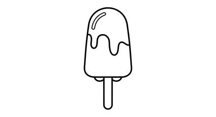 Ice cream bar with transparent background