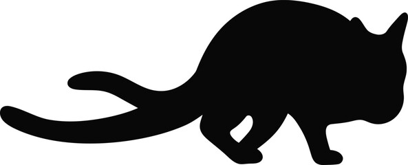 Cute bilby silhouette silhouette animal wildlife minimalist design vector