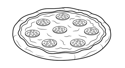 Pizza with transparent background