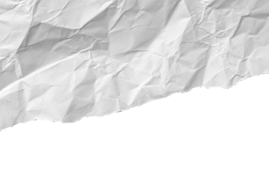 Realistic Torn Paper Edge Isolated on Transparent Background – Ripped White Paper Texture PNG Mockup