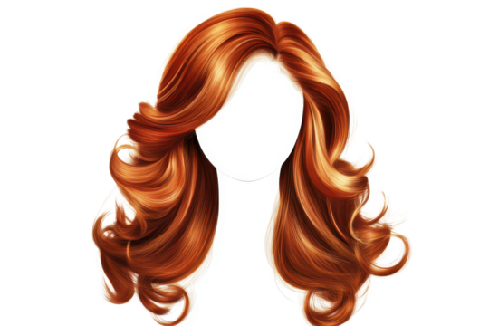 Trendy wavy hairstyle design featuring vibrant red highlights ideal for contemporary fashion statements and personal style enhancement