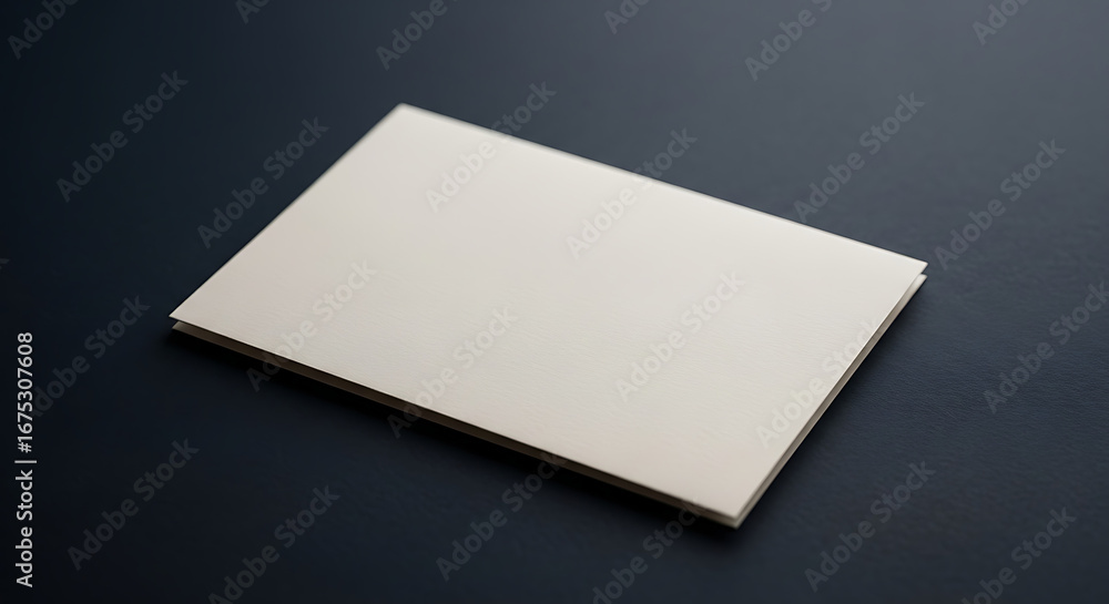 Aufkleber a stack of white paper sheets lying on a dark surface in a simple studio shot with soft lighting