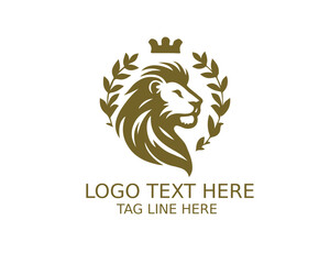 Obraz premium Lion Eleghant Logo Design Vector