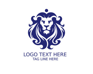 Fototapeta premium Lion Eleghant Logo Design Vector