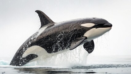 Obraz premium Killer Whale on studio background