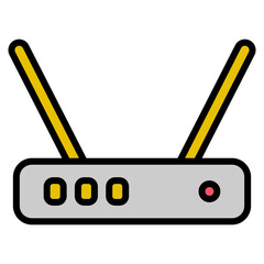 Router  Icon Element For Design