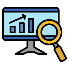 Data Analytics Icon Element For Design