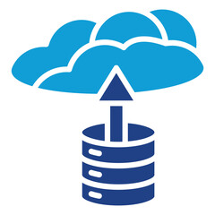 Cloud Upload Icon Element For Design