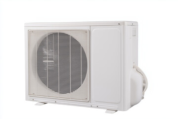 Obraz premium Outdoor air conditioning unit, isolated on white background