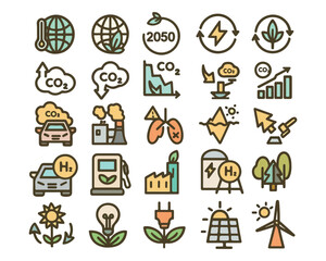 Hand drawn heart line art