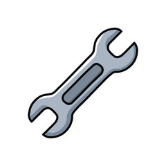 Illustration Vector Graphic Cartoon of a Wrench Tool for Repair and Mechanic
