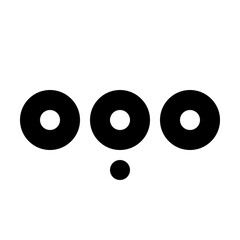 Menu Dots Horizontal Outline Icon