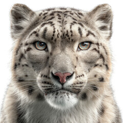 Obraz premium A white tiger with blue eyes stares at the camera
