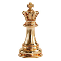 Golden Chess Queen Strategy with Power, and Success.