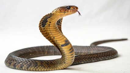 Fototapeta premium King Cobra on studio background