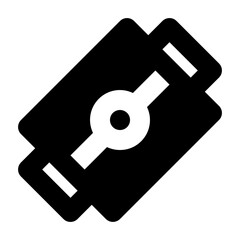 Razor Blade Solid Icon