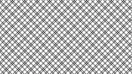 Black and white plaid pattern design, seamless tartan fabric texture for textile print use