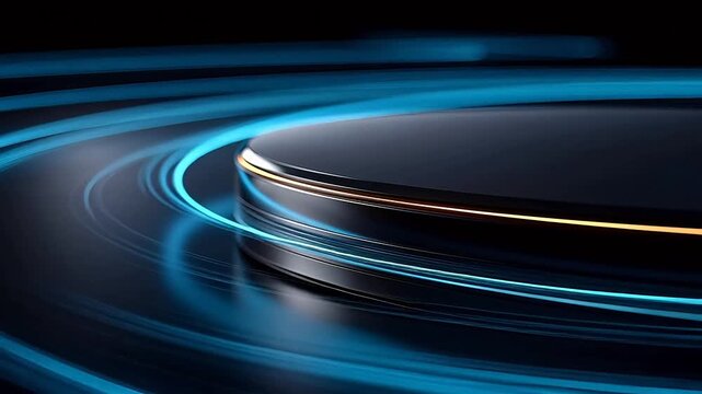 abstract blue background with light effects