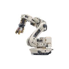 Naklejka premium Industrial Robot Arm Automation and Manufacturing Technology