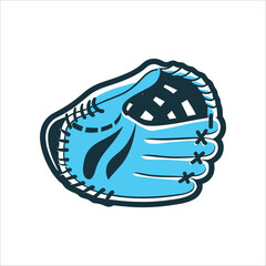 Cartoon Baseball Glove, Classic Mitt Design Baseball Glove Classic mitt shape