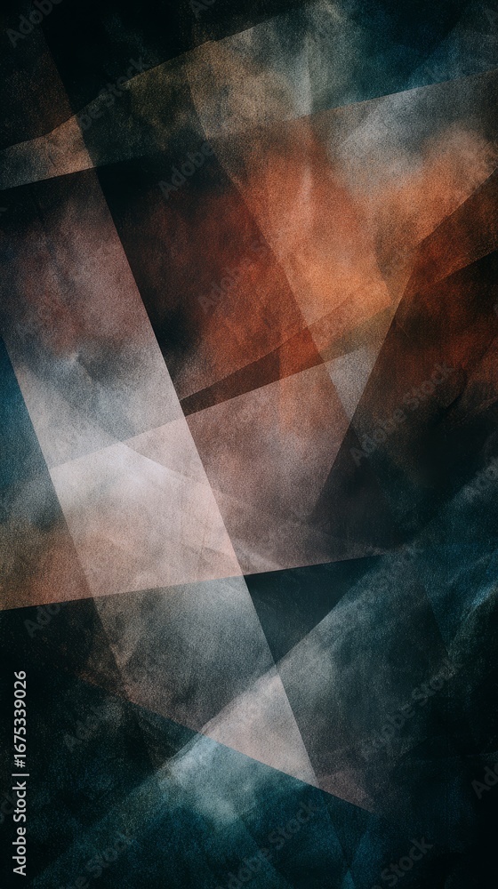 Poster abstract background with colorful shapes and textures for design projects or creative presentations.