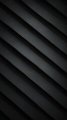 Obraz premium Striking black diagonal pattern on dark background, modern, abstract design for wallpapers, textures, and graphic projects.