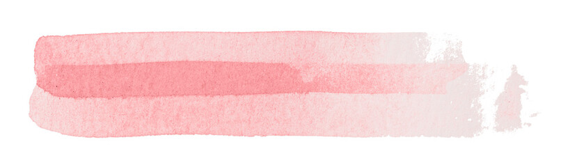 pink watercolor background. Artistic hand paint. Isolated on transparent background.