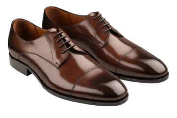 Elegant brown leather dress shoes with polished finish ideal for formal occasions and business wear showcasing classic design and craftsmanship
