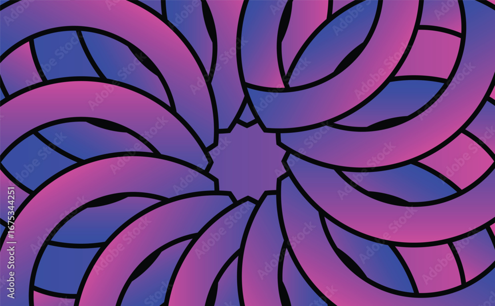 Poster abstract background with gradient colors spirals. vector illustration.