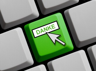 Im Internet bedanken: Danke