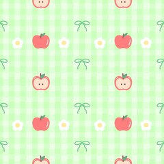 cute apple pattern wallpaper 