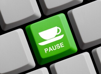 Computer Tastatur: Online Pause