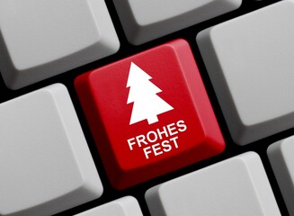 Computer Tastatur: Frohes Fest online