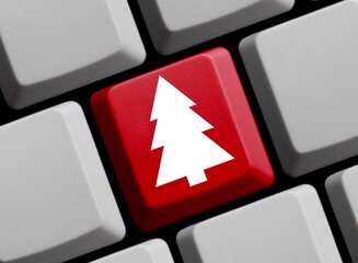 Computer Tastatur: Weihnachten online