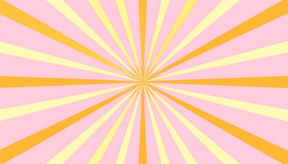 Radiant burst of pastel colors, a retro-inspired design with sunbeam effect
