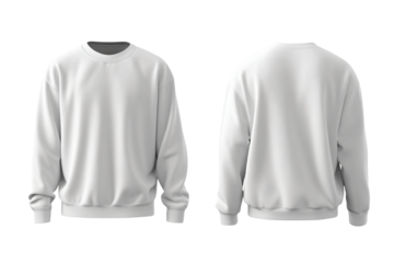 Stylish white sweater mockup great for fashion product presentations