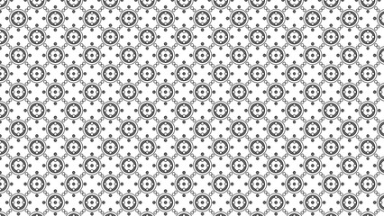 Seamless geometric pattern background in black and white for textile and design use