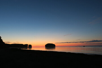 On the Coast before sunrise