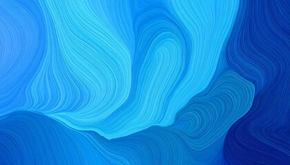 Abstract blue flowing lines