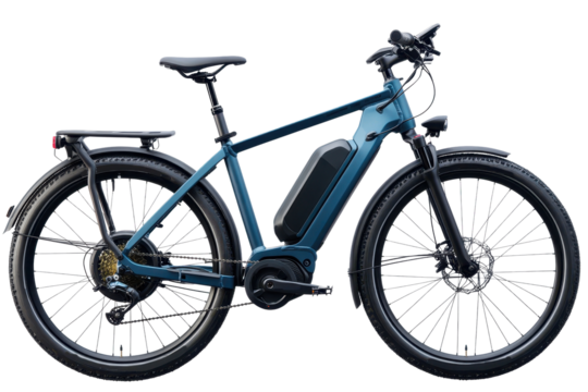 Blue modern mid drive motor e bike offers an efficient ride for urban commuting and outdoor adventures, combining style and functionality in an advanced pedelec design suitable for daily travel
