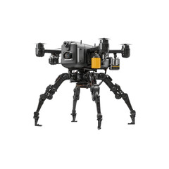 Fototapeta premium Advanced Multirotor Drone with Robotic Legs - Aerial Photography and Inspection Technology